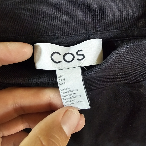 Black COS mockneck shirt - Picture 2 of 4
